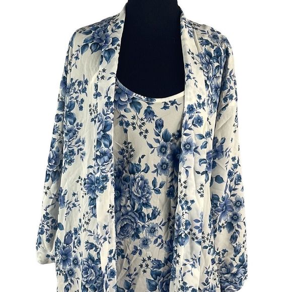 Victoria’s Secret Vintage Gold Label Chiffon Robe & Gown 2-Piece Set Siz… - Picture 2 of 16